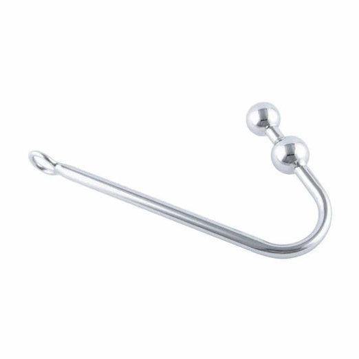 Anal Steel Stainless Two Hook 4417 Balls Pleasurable 0211